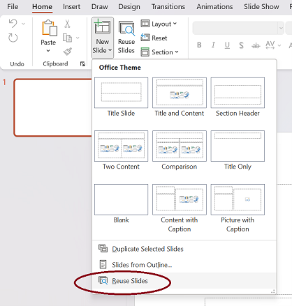 how to transfer powerpoint presentation to new template