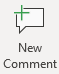 The New Comment button in Visio.