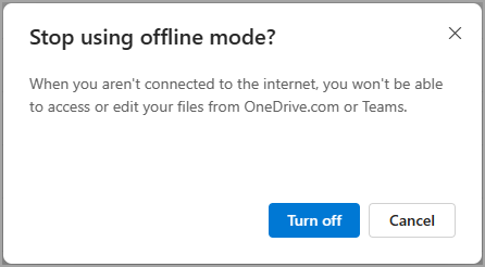 stop using offline mode screenshot.png