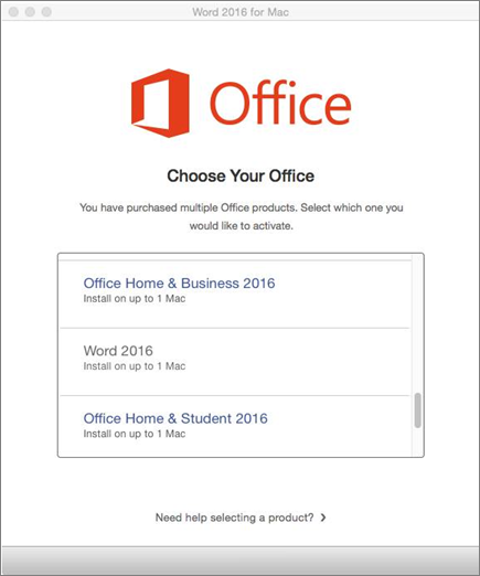 Activate Microsoft Office For Mac 2016