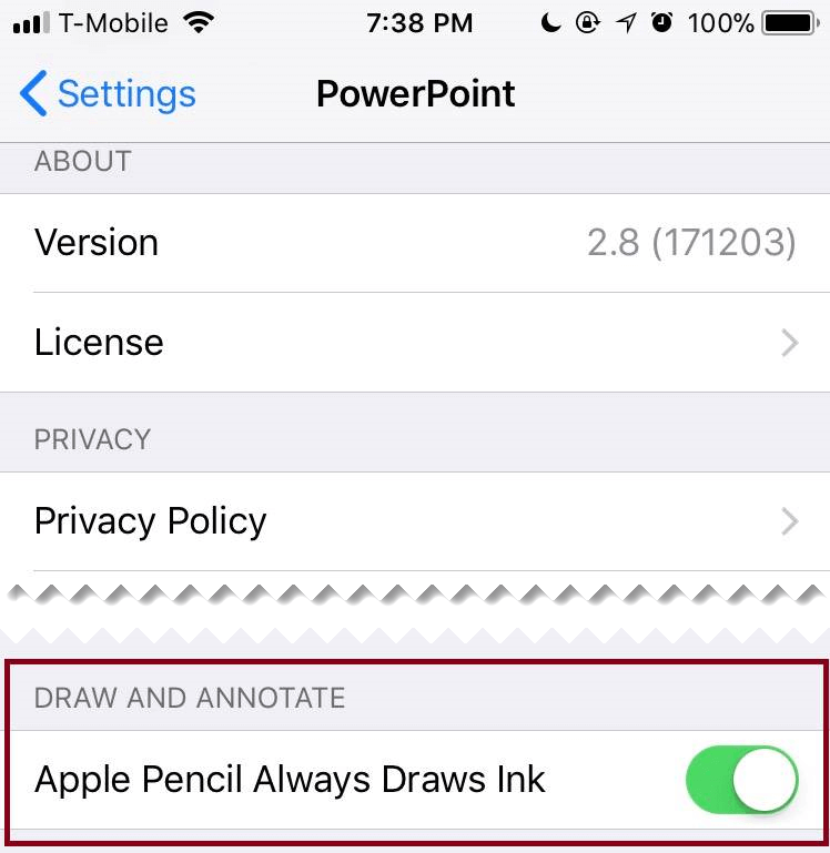 In an application's Settings you can can toggle automatic inking off or on.