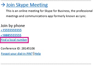 how to join skype meeting by conference id