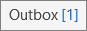 Screenshot showing a message stuck in the Outlook Outbox