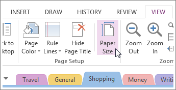 You can change the paper size to suit the template you're creating