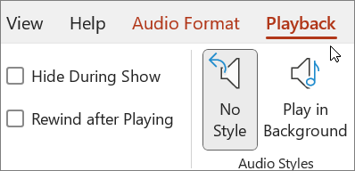 Image for Playback Audio