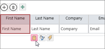 use the edit design button to change datasheet design
