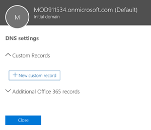 Select DNS settings