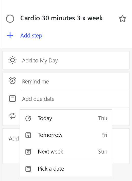 Add due dates and reminders in Microsoft To-Do - Office Support