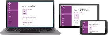 OneNote works on many different devices