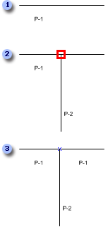 Two pipelines connected form 3 pipeline segments