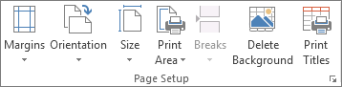 Delete Background in the Page Setup group