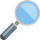 Magnifying glass right emoticon