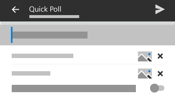 Image of the quick poll tile