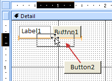 Adding a button to a stacked control layout