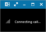 Connecting call message