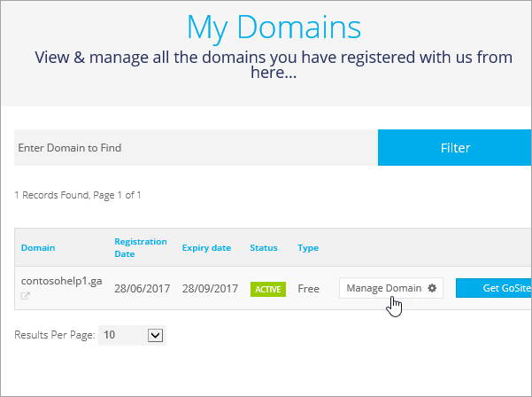 Freenom com настройка dns