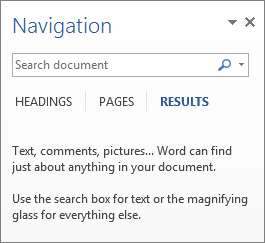 Navigation pane