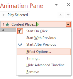 The "Animate by letter" option