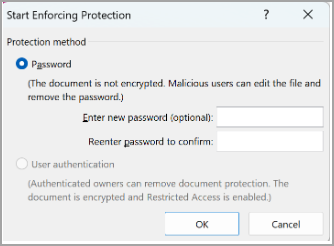 Protection password