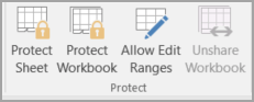 Protect workbook options