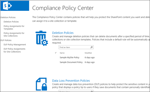 Compliance Policy Center