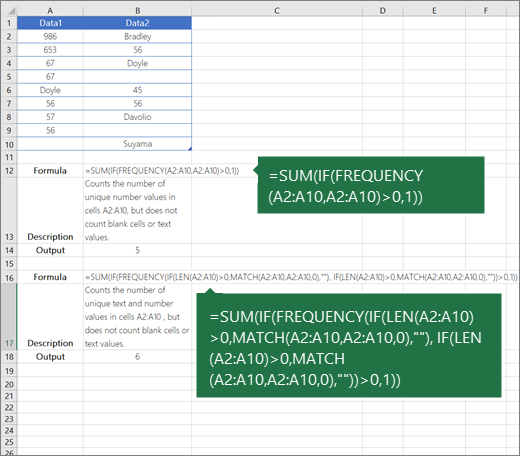 49 Excel Unique Distinct Values Formula Background Formulas