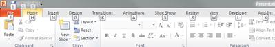The keyboard shortcuts keys on the File tab