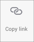 Copy link button in OneDrive for Android