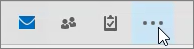 More button on Outlook navigation pane