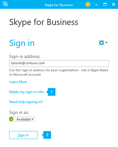 delete skype account info on windows 10