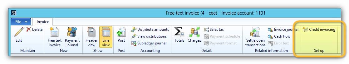 This image shows you how to differ TD01 and TD05 document types by using the Credit invoicing functionality.