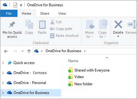 onedrive for business sync client 2016