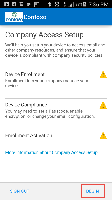 Intune Enrollment - Android Or Tablet : Byron Hamburgers Limited