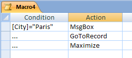 Condition that applies to several macro actions