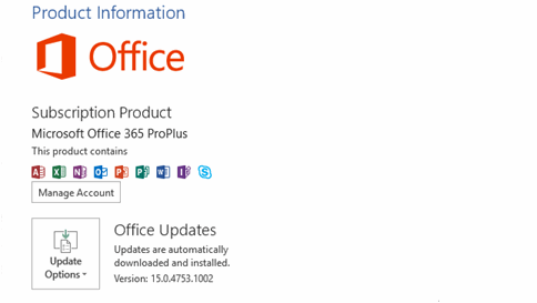 how to find office version