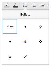 Bullet options