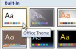 Click 'Office Theme'