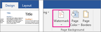 Add a picture as a background watermark in Word 2016 for Windows ...