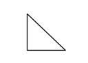 A normal right triangle