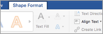 Shape Format tab