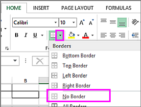 Remove border option