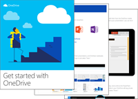 A thumbnail image of the Get started with OneDrive eBook.