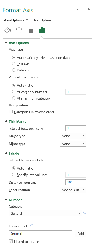 mac excel format axis for a range