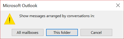 add account to outlook 2016 cannot expand the folder
