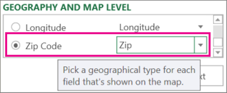 Zip Code maps to Zip