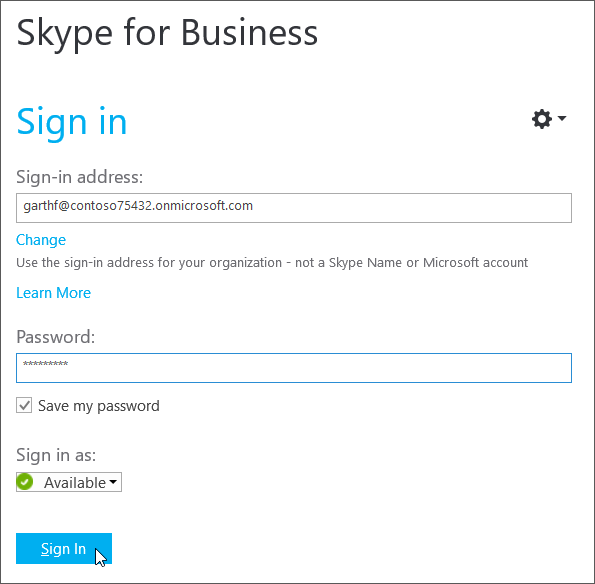 sign in skype mobile