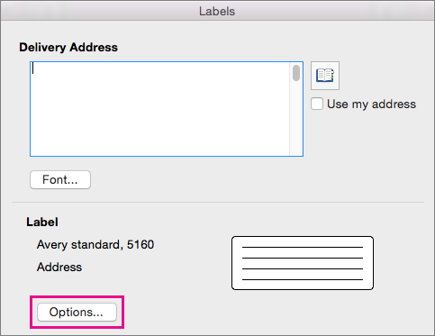 how to make address labels on my mac