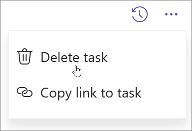 Delete a task in Microsoft Planner