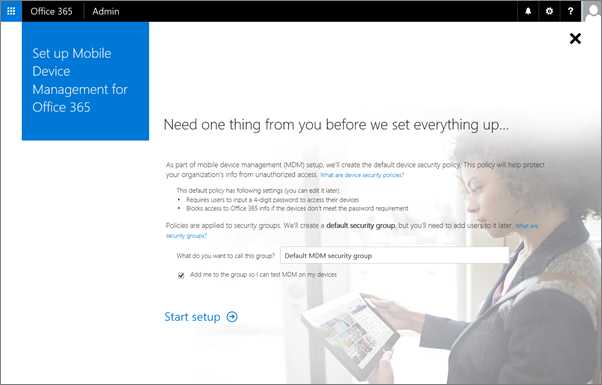 Set up Mobile Device Management (MDM) in Office 365 - Office 365