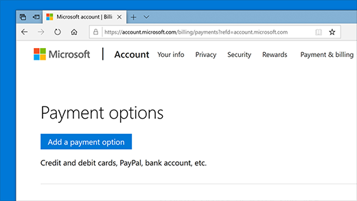 how to add a debit card to xbox one